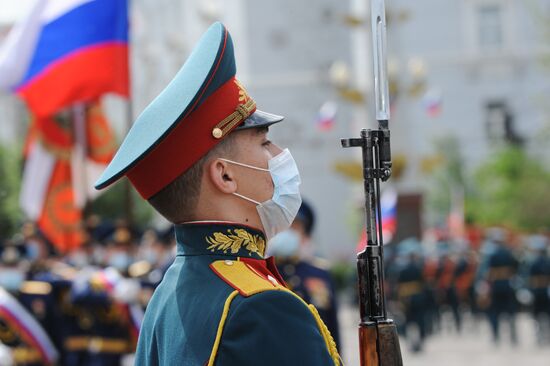 Russia WWII Victory Parade Rehearsal