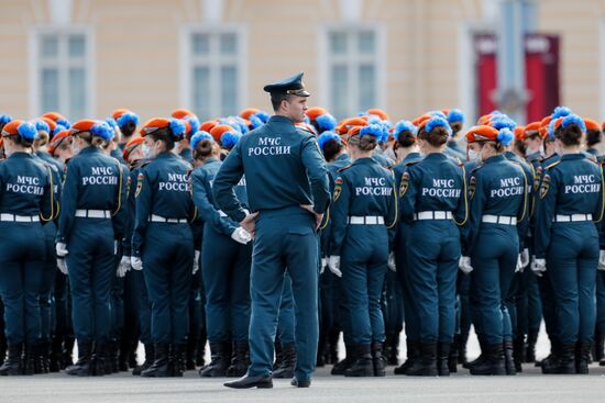 Russia WWII Victory Parade Rehearsal