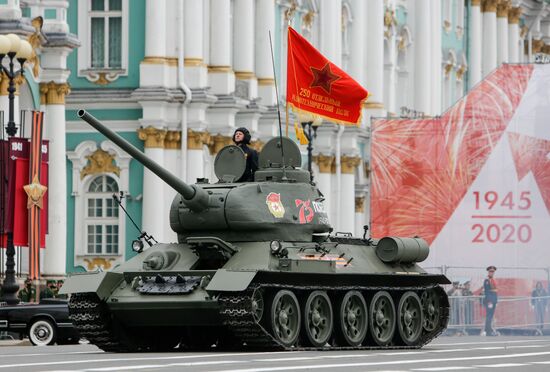 Russia WWII Victory Parade Rehearsal