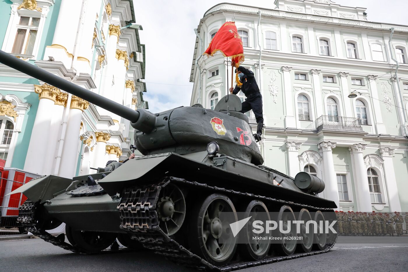 Russia WWII Victory Parade Rehearsal