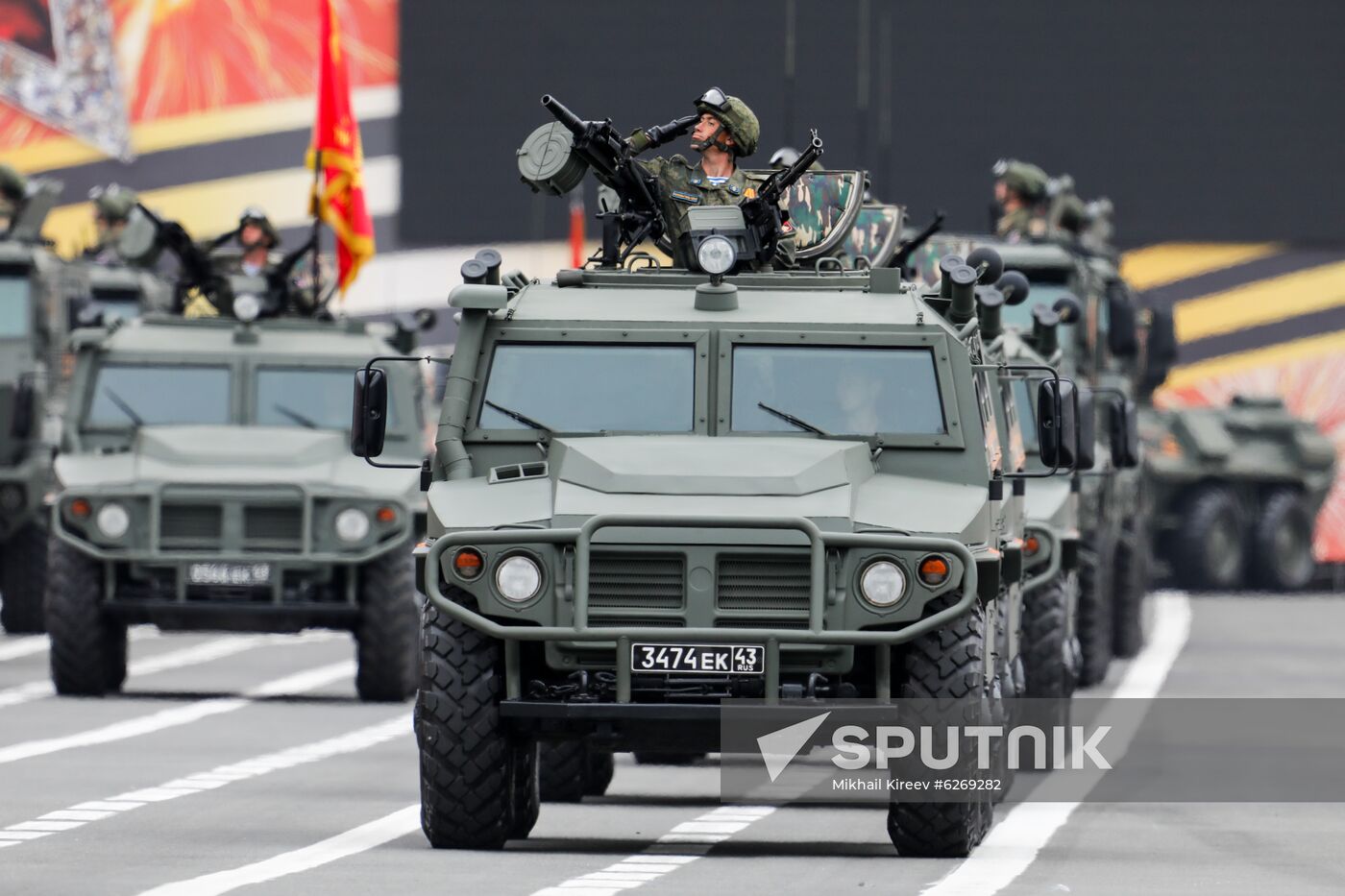 Russia WWII Victory Parade Rehearsal