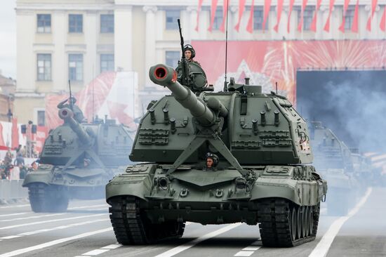 Russia WWII Victory Parade Rehearsal