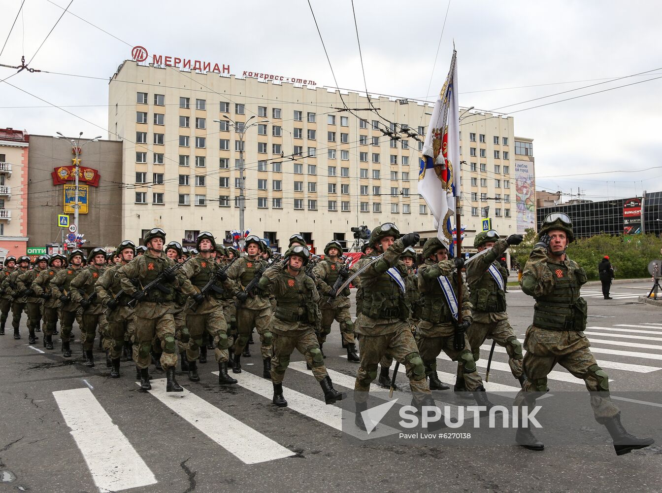 Russia WWII Victory Parade Rehearsal