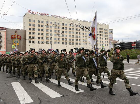 Russia WWII Victory Parade Rehearsal