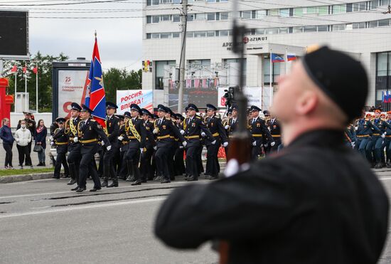Russia WWII Victory Parade Rehearsal