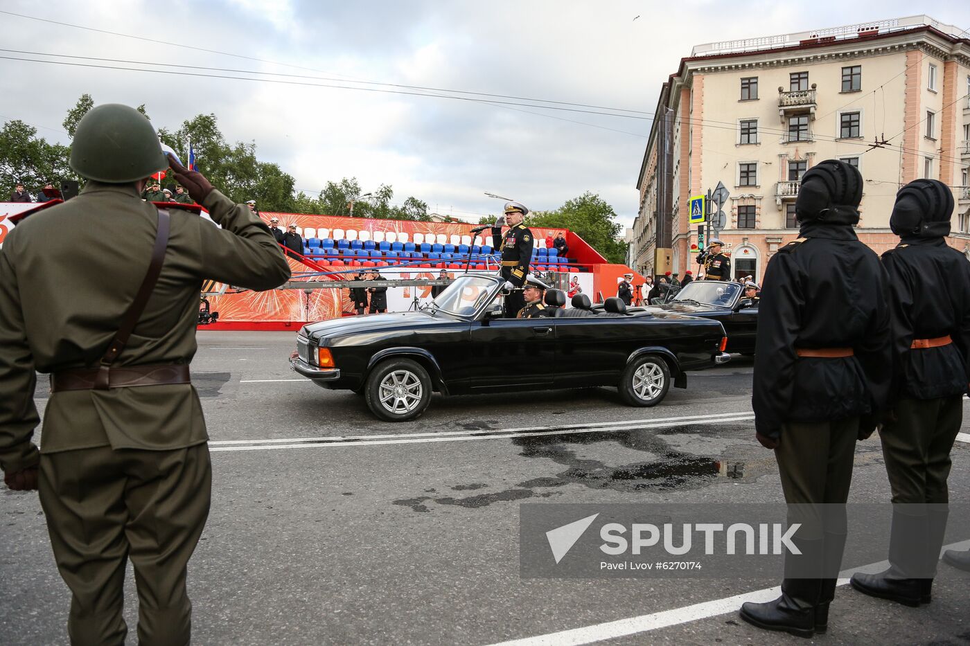 Russia WWII Victory Parade Rehearsal