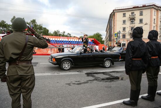 Russia WWII Victory Parade Rehearsal