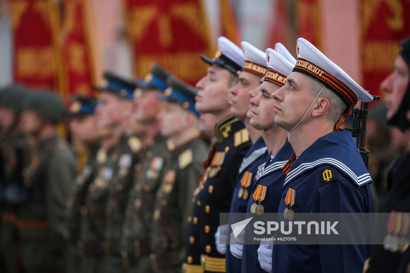 Russia WWII Victory Parade Rehearsal