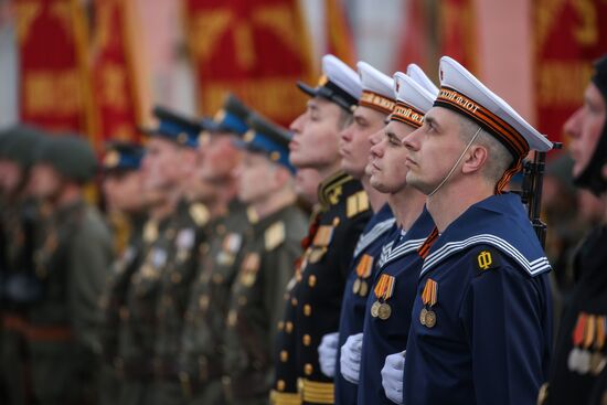 Russia WWII Victory Parade Rehearsal