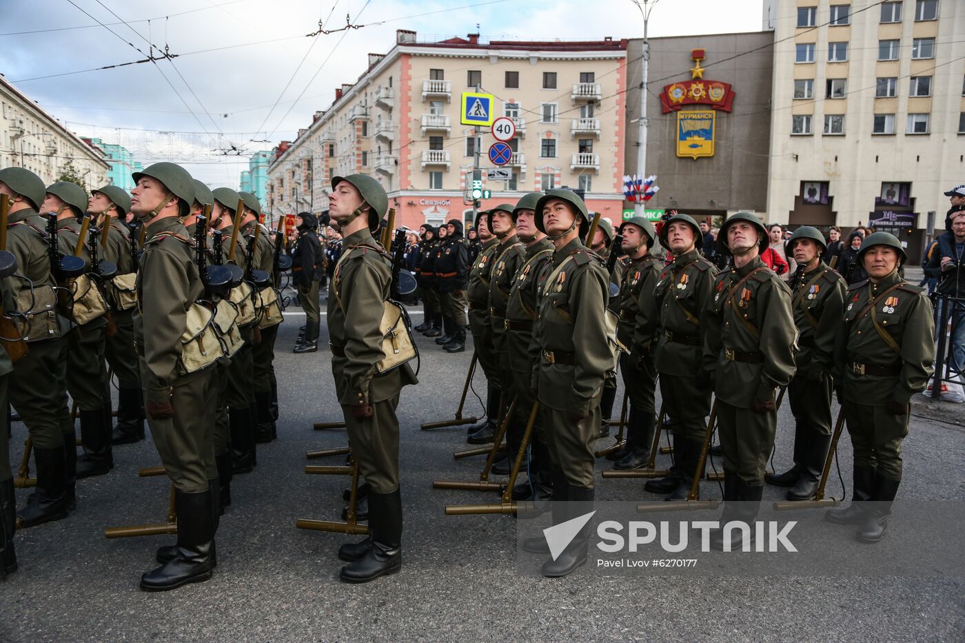 Russia WWII Victory Parade Rehearsal