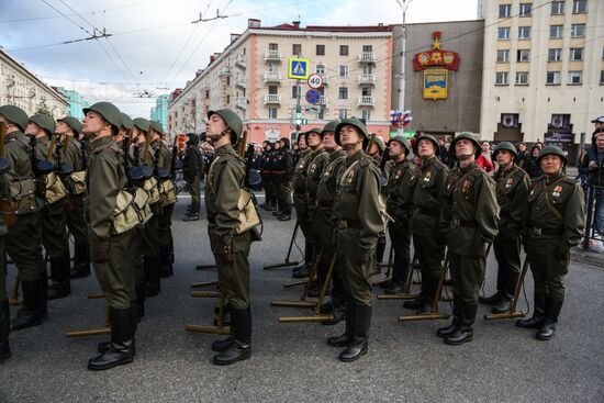 Russia WWII Victory Parade Rehearsal