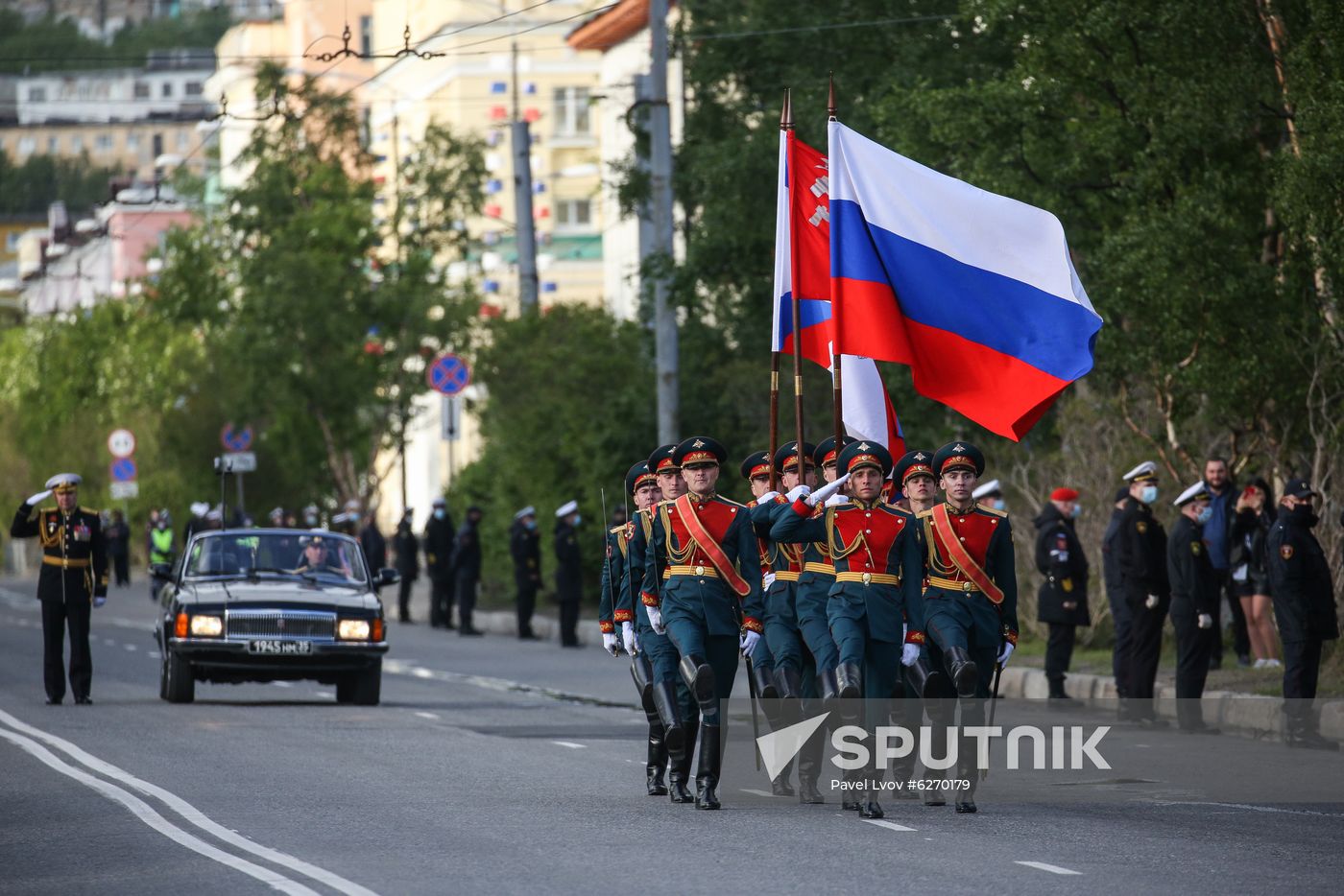 Russia WWII Victory Parade Rehearsal