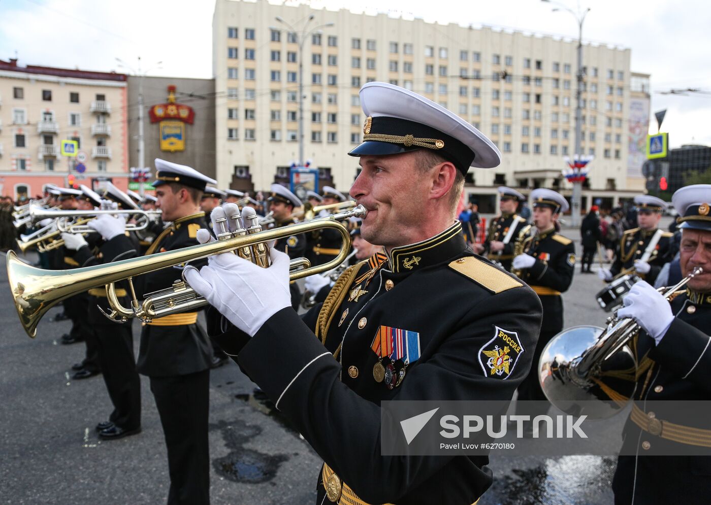 Russia WWII Victory Parade Rehearsal