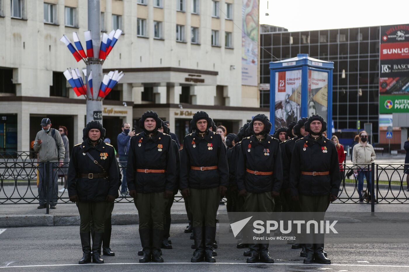 Russia WWII Victory Parade Rehearsal