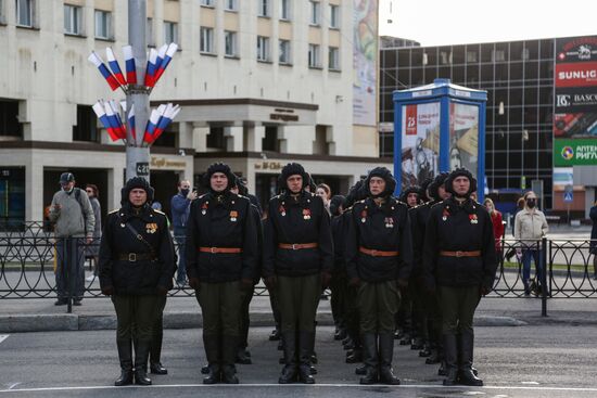 Russia WWII Victory Parade Rehearsal