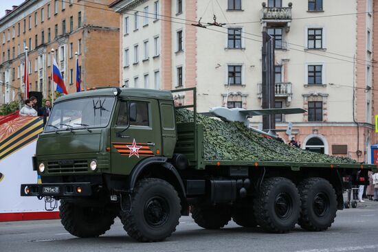 Russia WWII Victory Parade Rehearsal