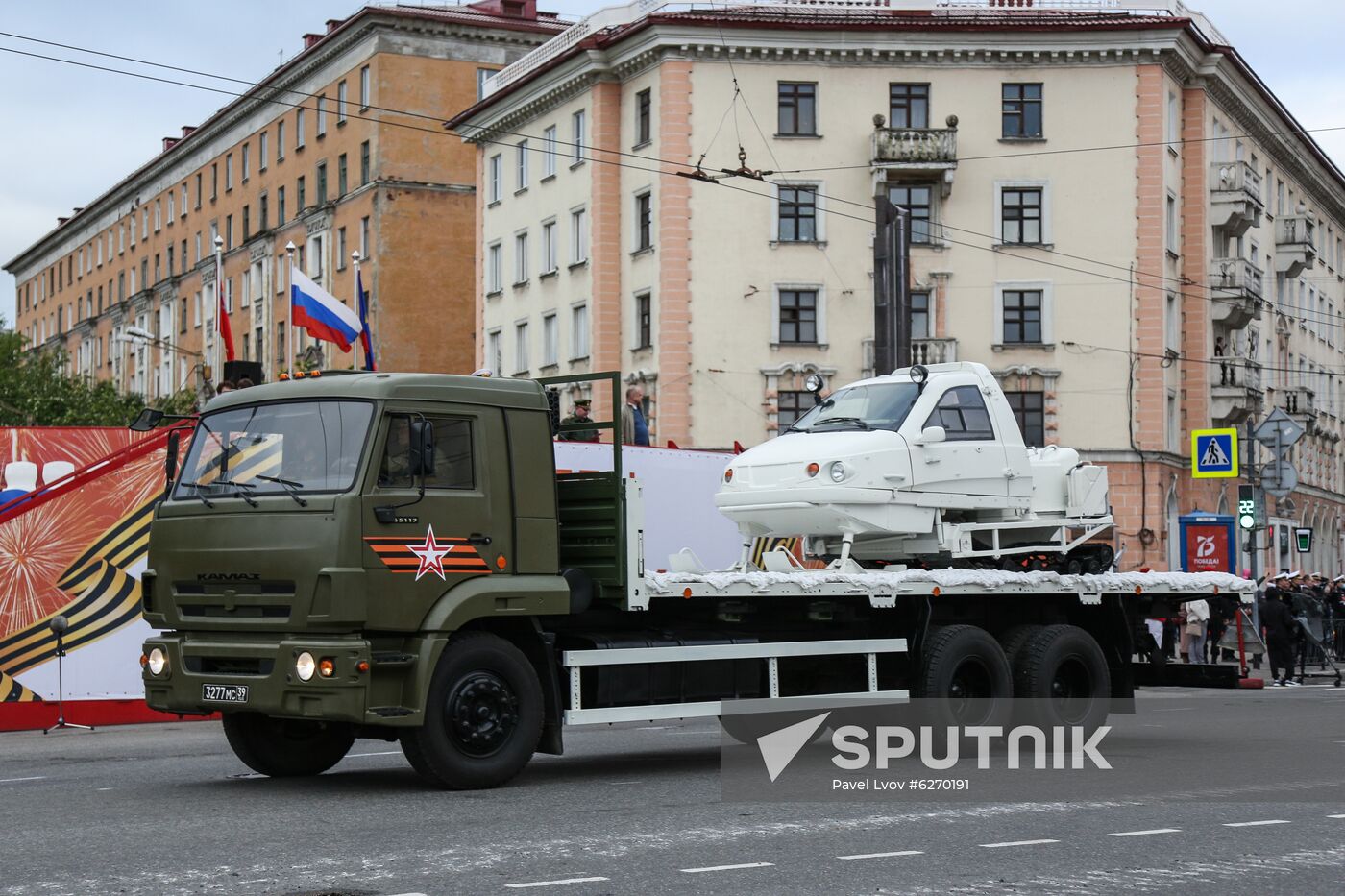 Russia WWII Victory Parade Rehearsal