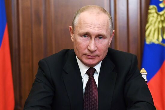Russia Putin Coronavirus Response Address