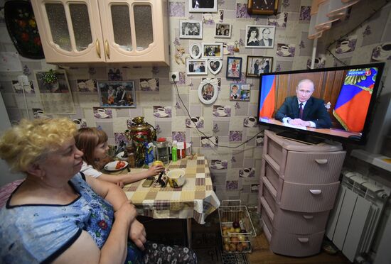 Russia Putin Coronavirus Response Address
