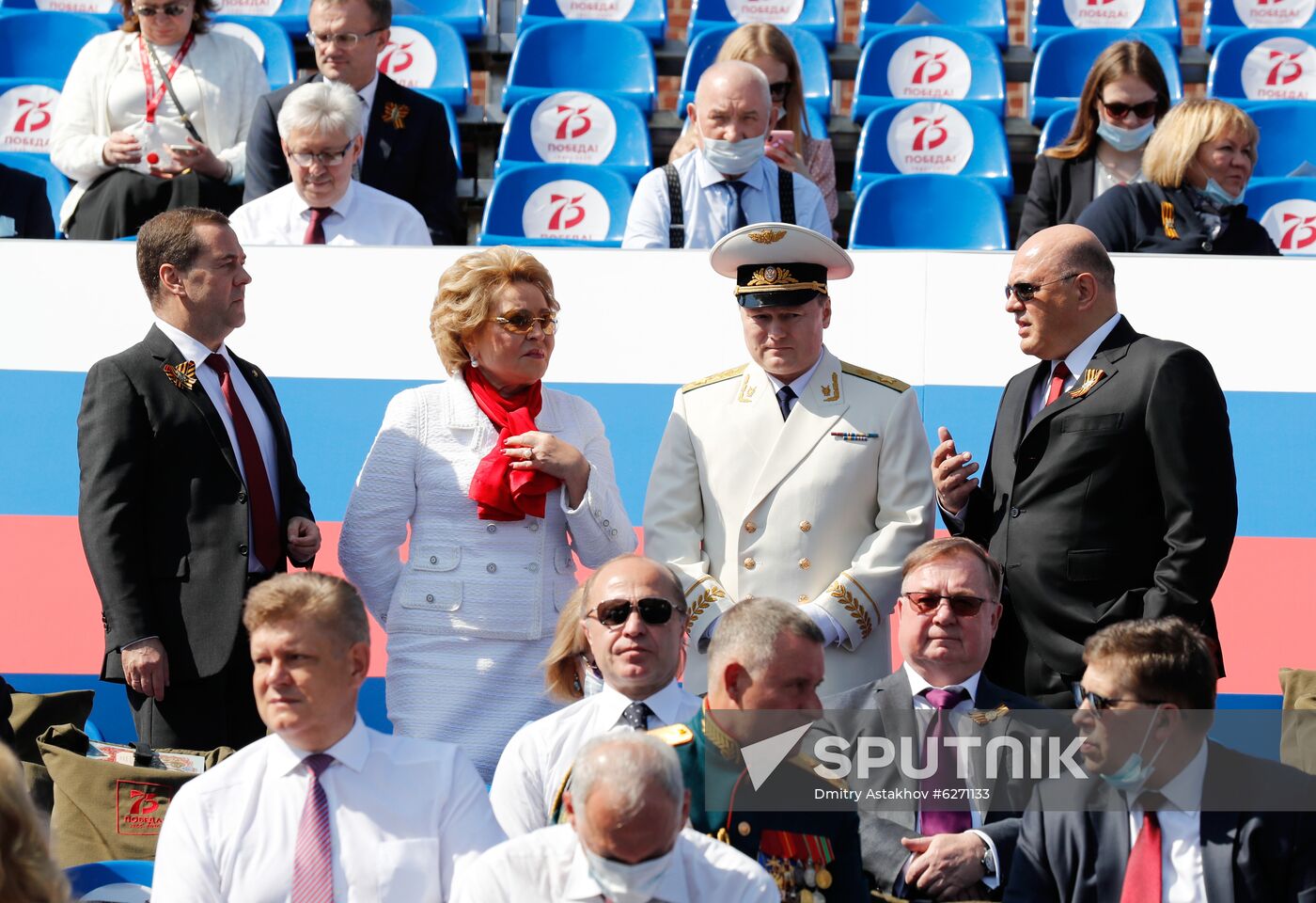 Russian President Vladimir Putin takes part in military parade to mark 75th anniversary of Victory in World War II