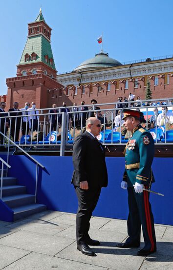 Russian President Vladimir Putin takes part in military parade to mark 75th anniversary of Victory in World War II