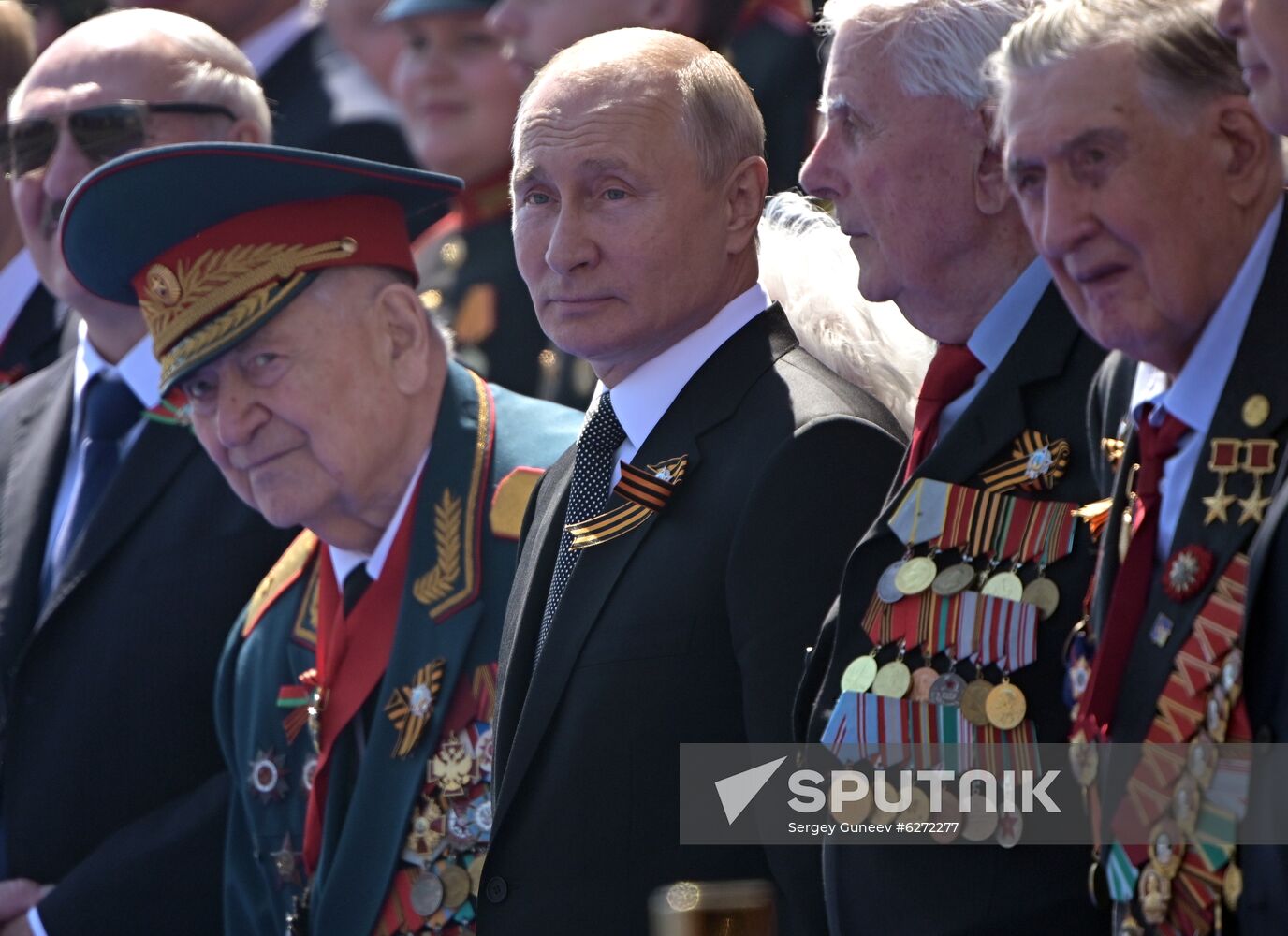Russian President Vladimir Putin takes part in military parade to mark 75th anniversary of Victory in World War II