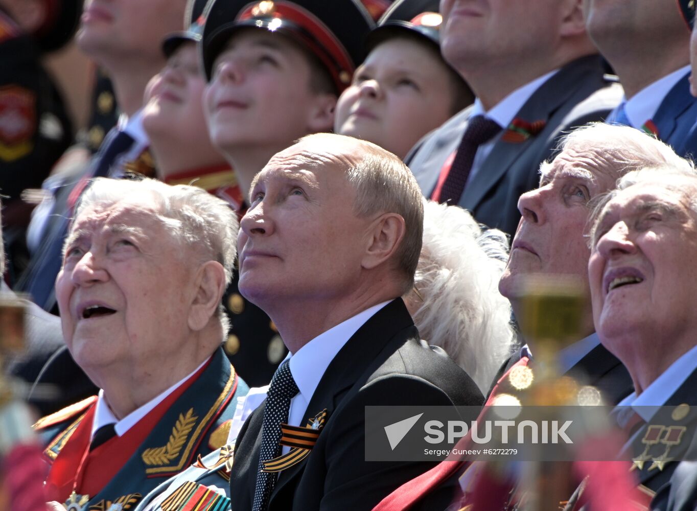 Russian President Vladimir Putin takes part in military parade to mark 75th anniversary of Victory in World War II