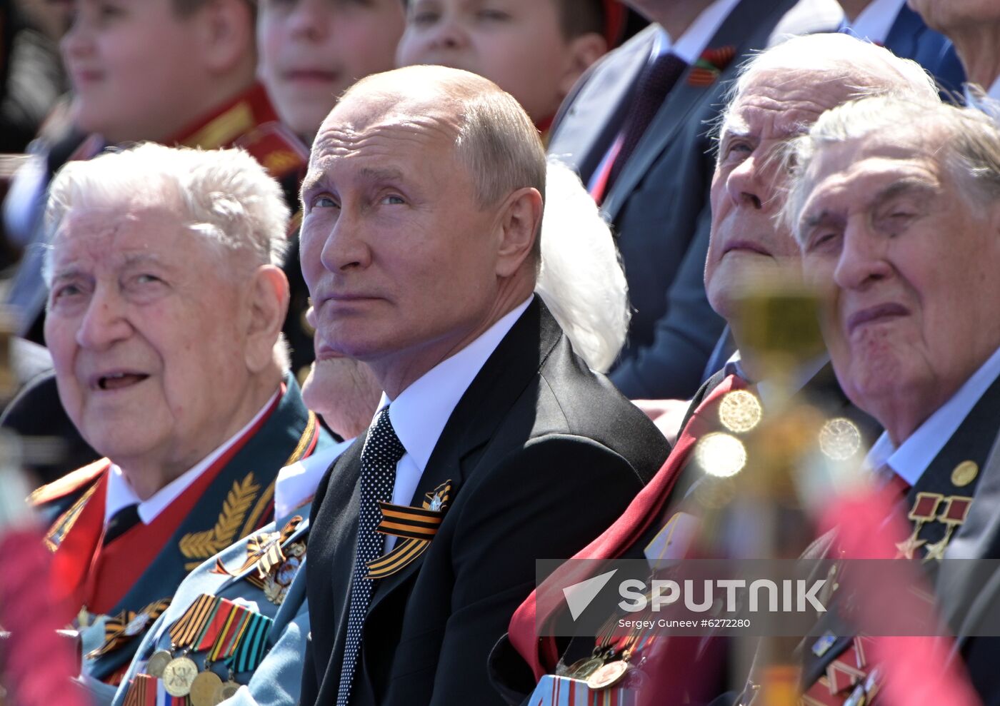 Russian President Vladimir Putin takes part in military parade to mark 75th anniversary of Victory in World War II