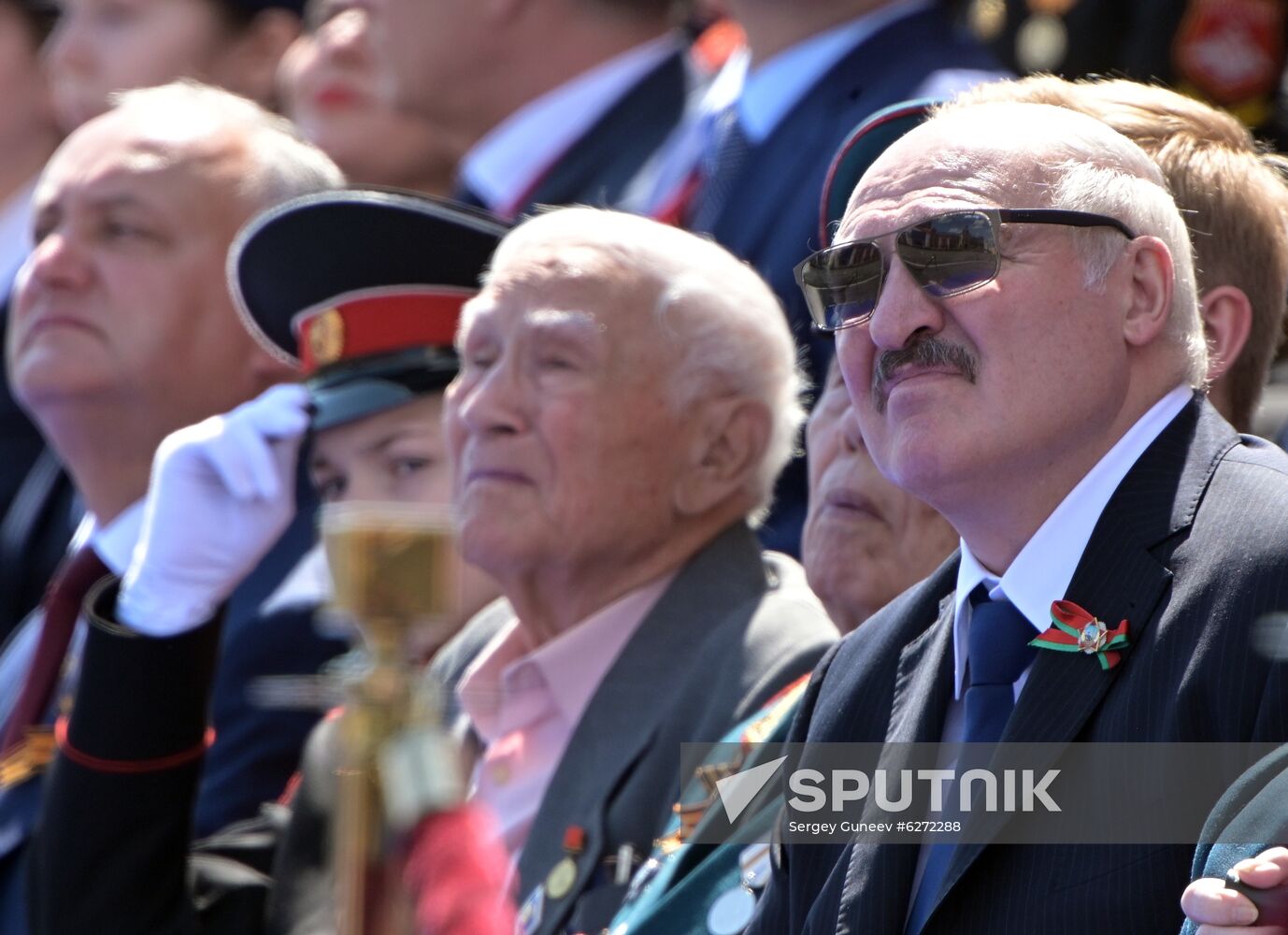 Russian President Vladimir Putin takes part in military parade to mark 75th anniversary of Victory in World War II