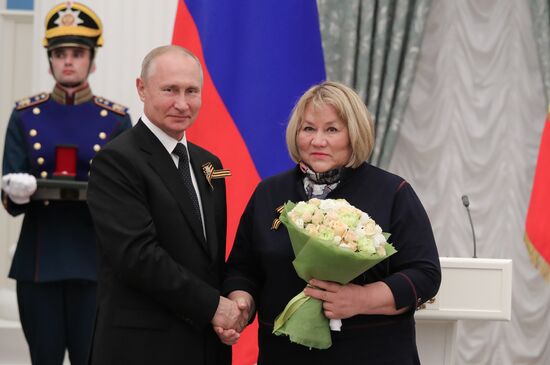 Russia Putin State Awards