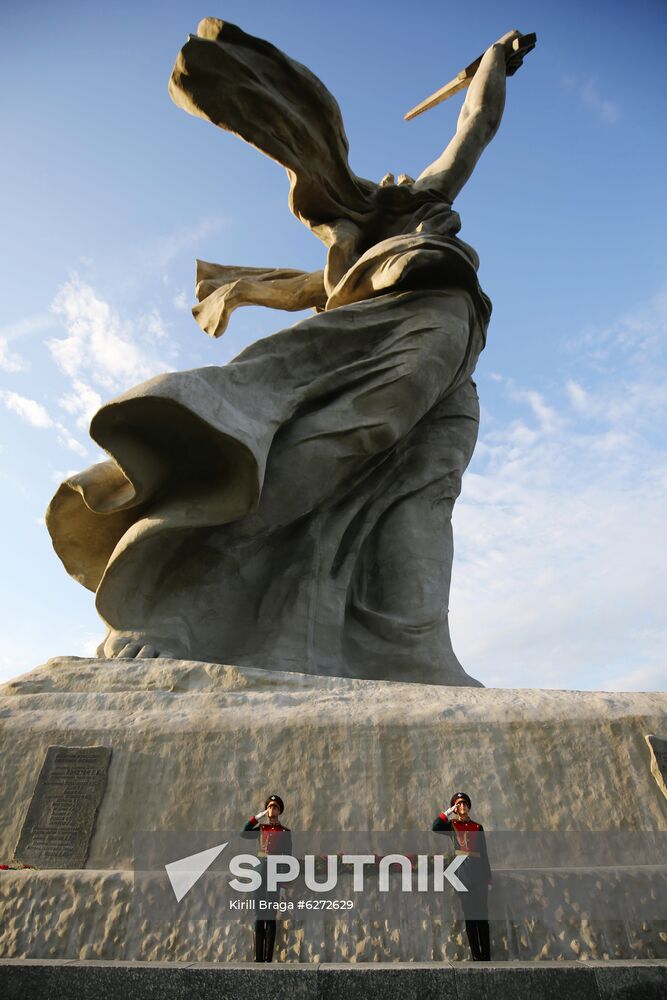 The Motherland Calls monument unveiled after restoration