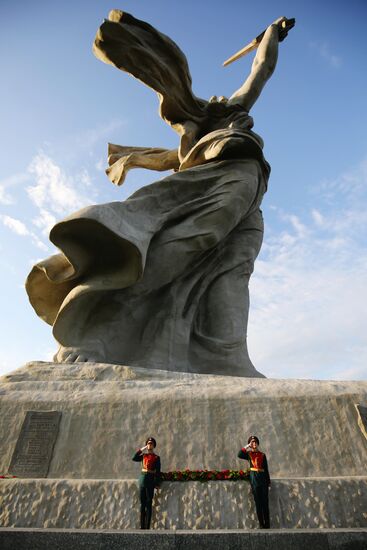 The Motherland Calls monument unveiled after restoration