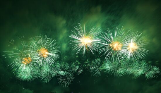 Fireworks in Moscow marking 75th anniversary of Victory in World War II