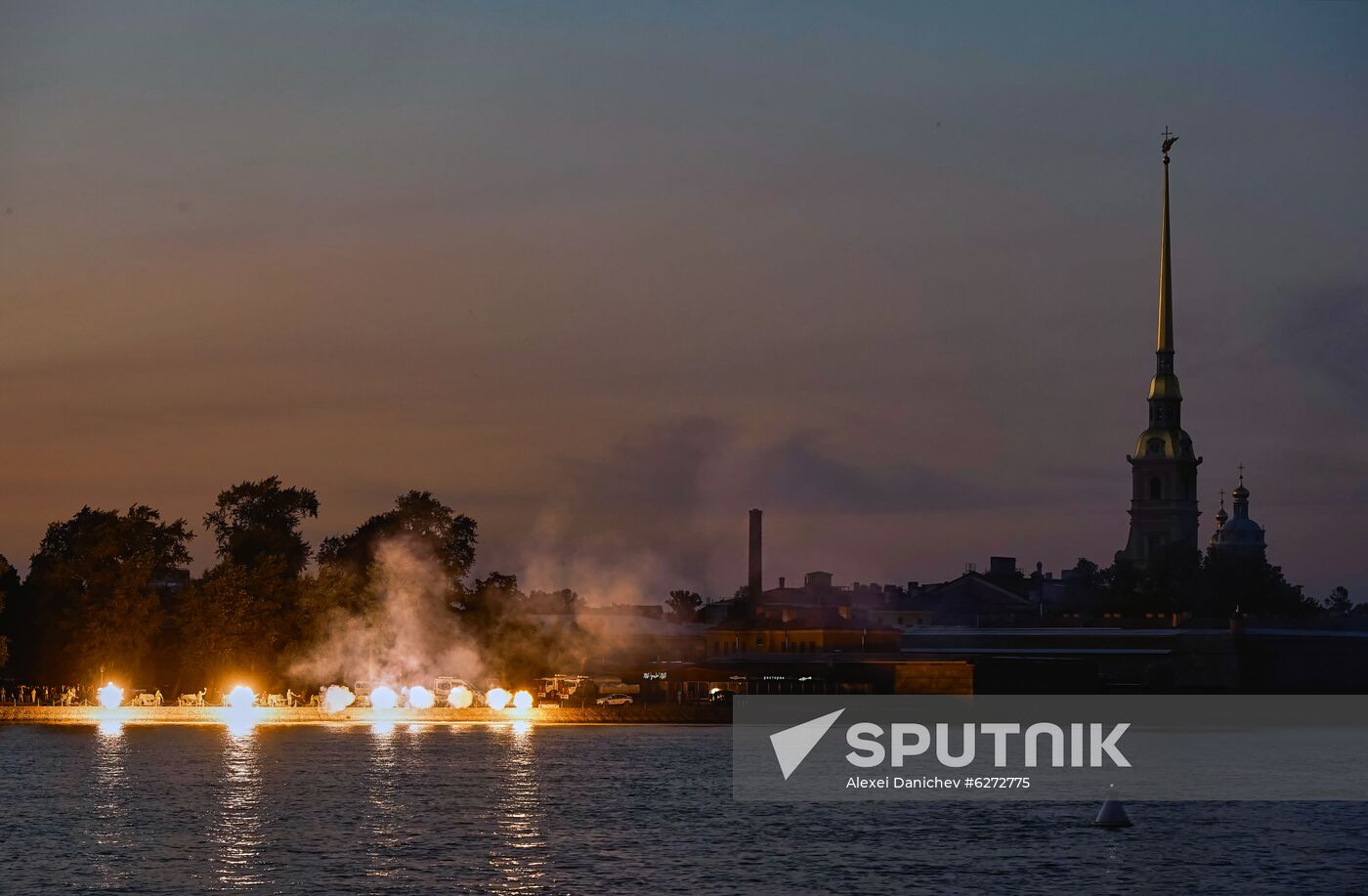 Fireworks across Russia marking 75th anniversary of Victory in World War II