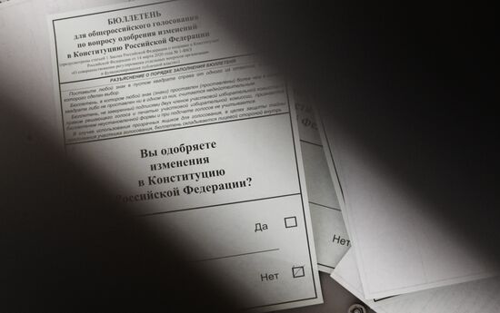Russia Constitutional Reform Voting