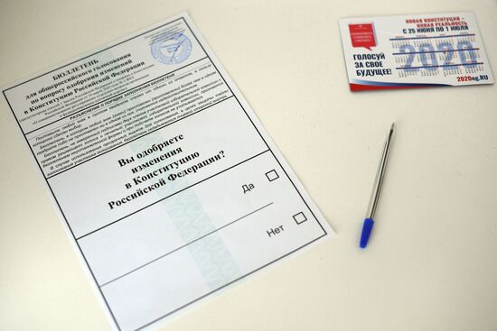 Russia Constitutional Reform Voting