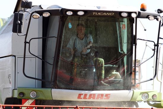 Russia Wheat Harvest