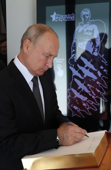 Russia Putin Rzhev Memorial