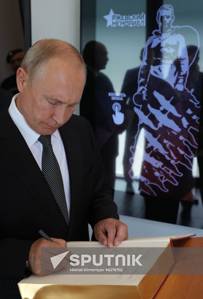 Russia Putin Rzhev Memorial