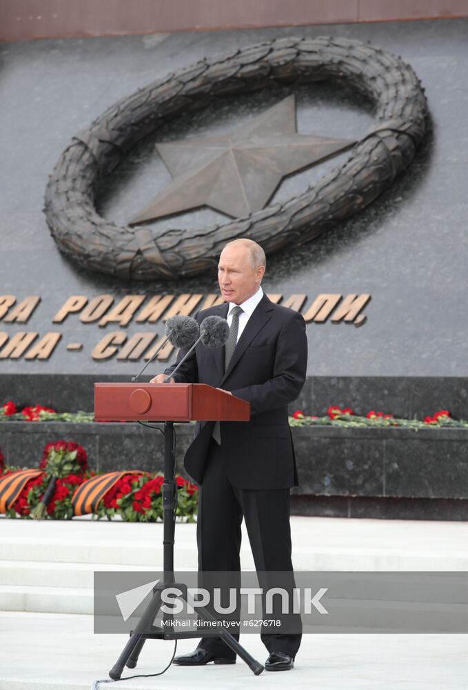 Russia Putin Rzhev Memorial