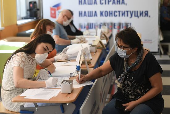 Russia Constitutional Reform Voting