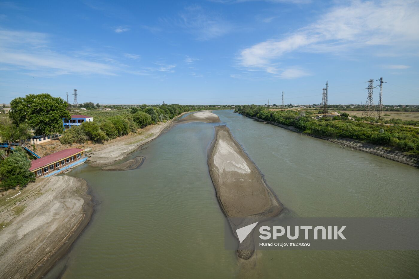 Azerbaijan Kura River Drying Up