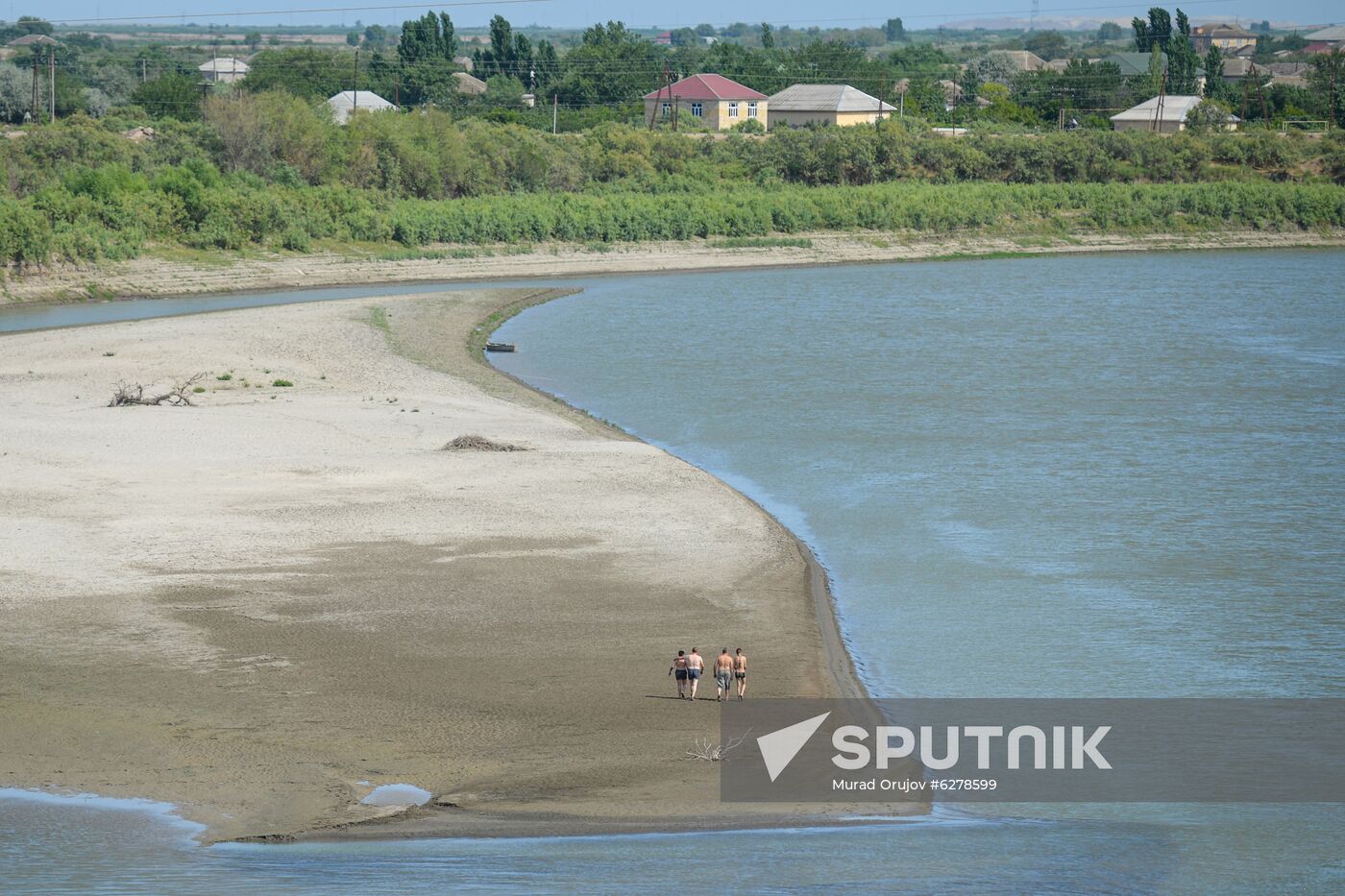 Azerbaijan Kura River Drying Up