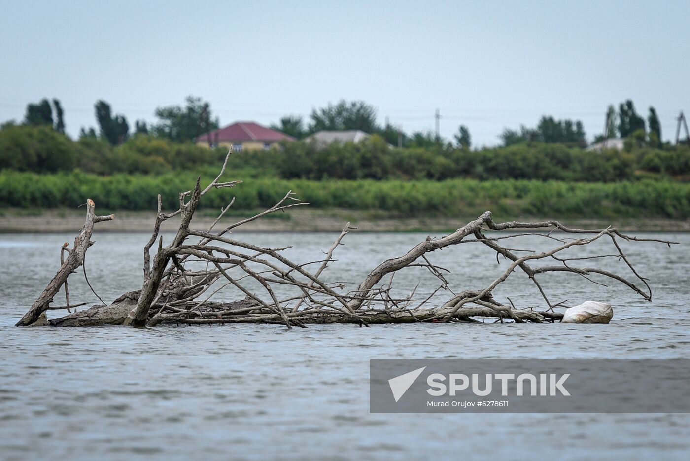 Azerbaijan Kura River Drying Up