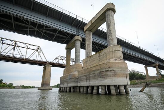 Azerbaijan Kura River Drying Up