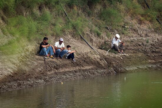 Azerbaijan Kura River Drying Up