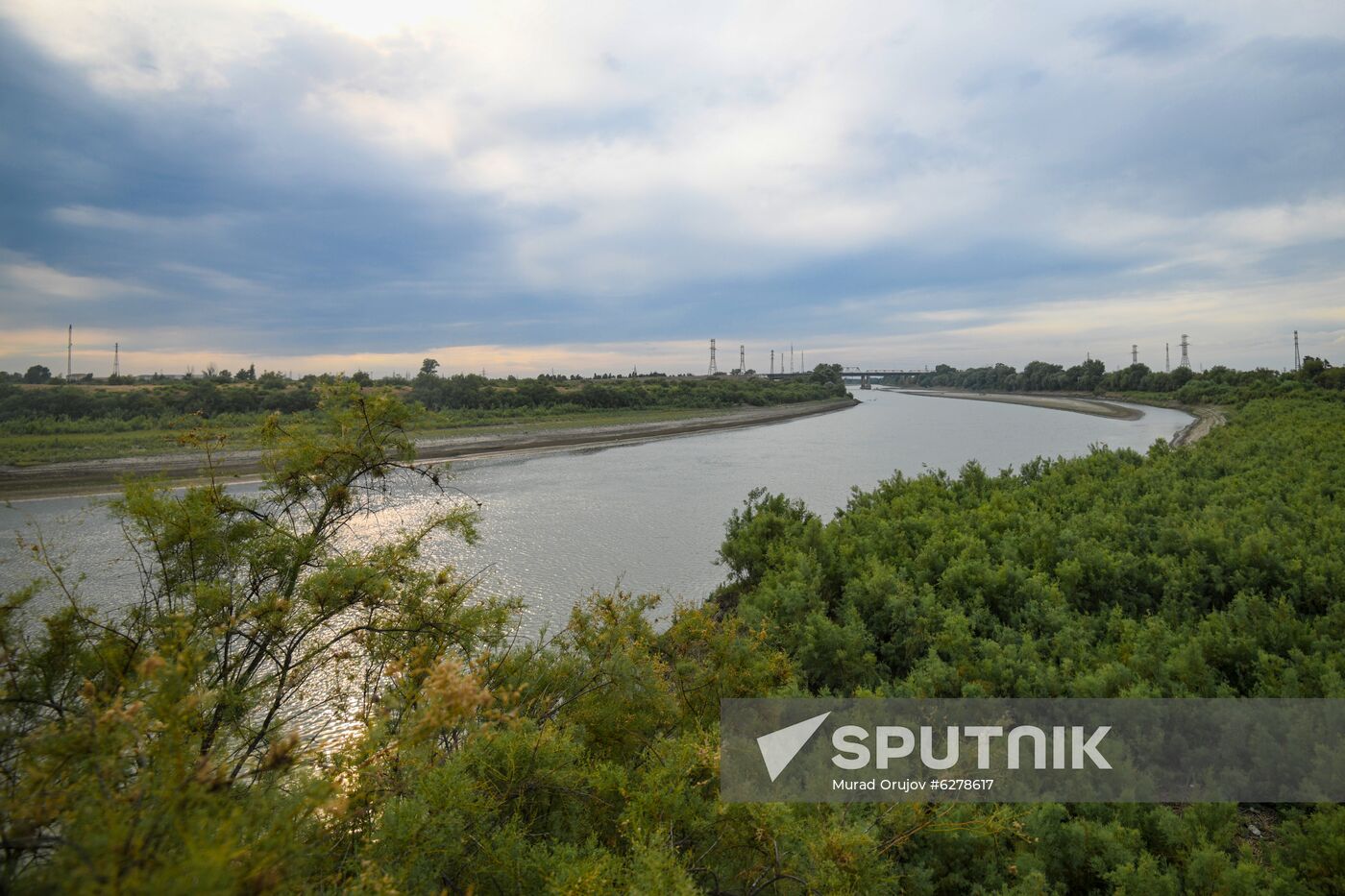 Azerbaijan Kura River Drying Up