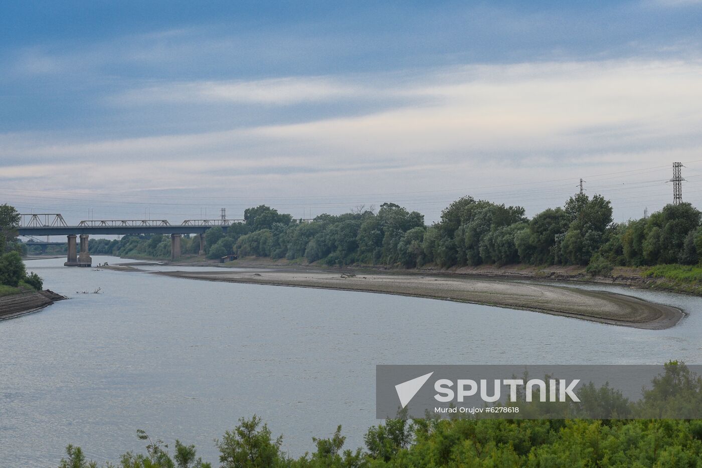 Azerbaijan Kura River Drying Up