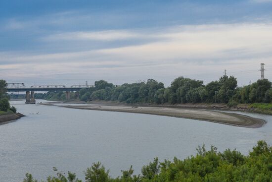 Azerbaijan Kura River Drying Up