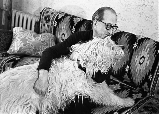 Soviet film director Mikhaill Romm